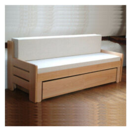 Canapé lit extensible en bois massif – Vépi